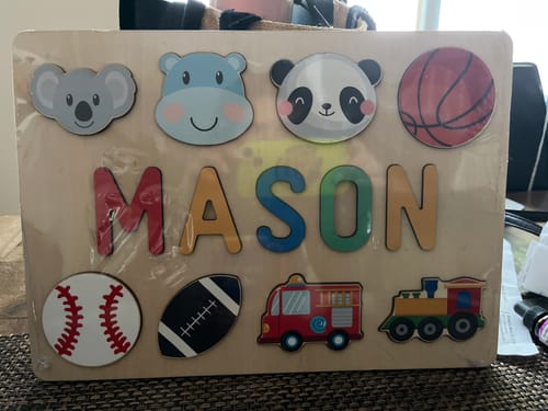 Personalized Animal Cat Lover Photo Wooden Puzzles photo review