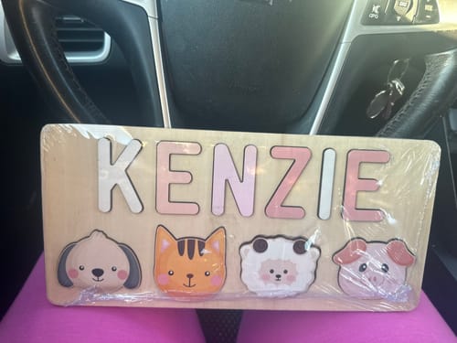 Personalized Animal Cat Lover Photo Wooden Puzzles photo review